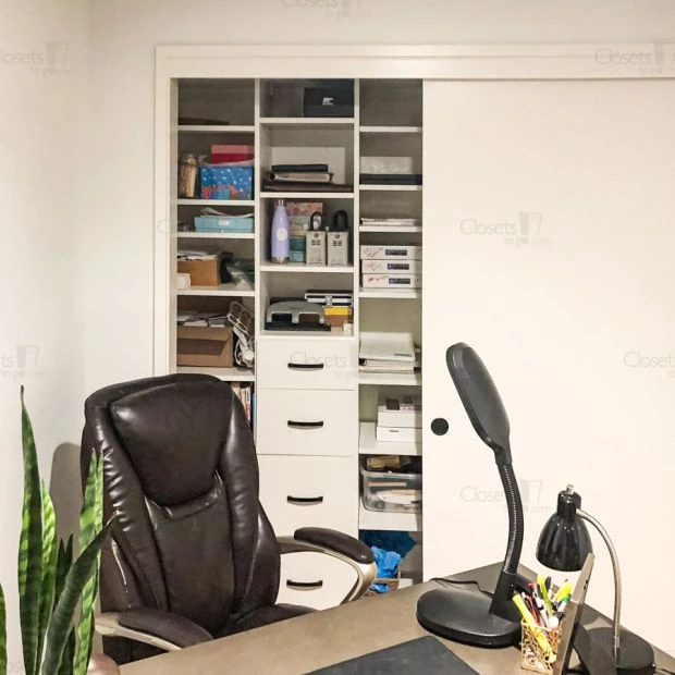 An image of a Reach In Home Office Storage - Oxford White slide 2