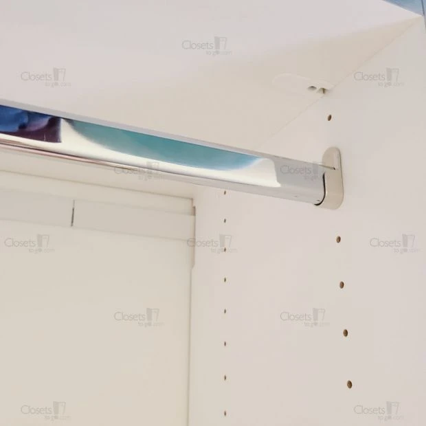 An image of a Kids Closet with Toy Storage - Oxford White / Silver Frost slide 2