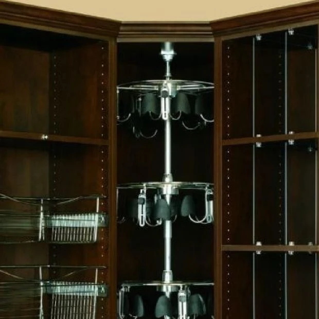 An image of a Rev-A-Shelf 5 Shelf Men's Lazy Shoe-Zen with Shaft