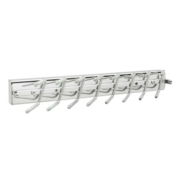 An image of a Rev-A-Shelf Pop-Out Tie Rack in Chrome slide 1