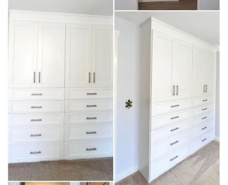 An image of a Built In Wardrobe Armoire - Oxford White slide 2