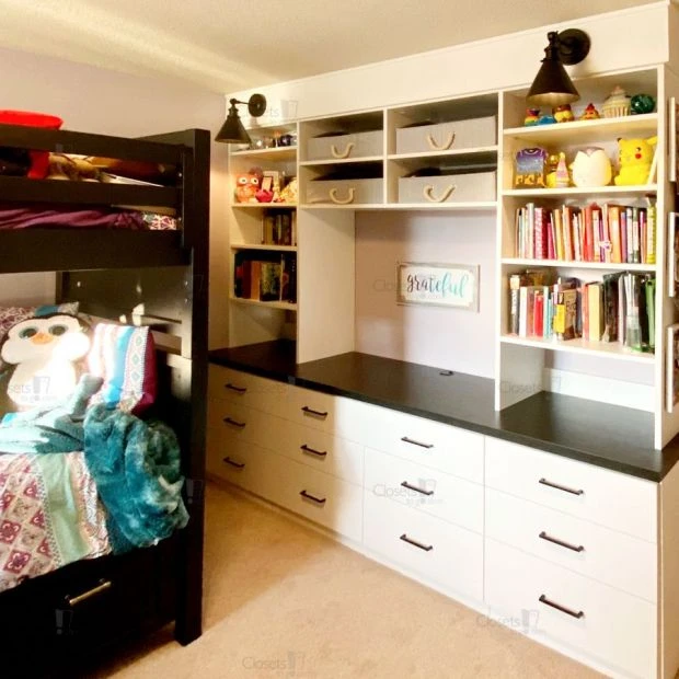 An image of a Open Wall Kids Storage - Oxford White