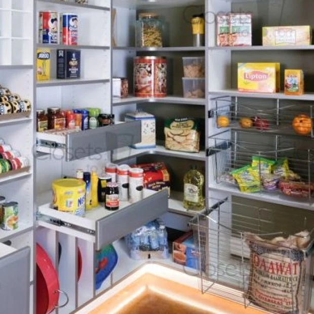 An image of a Walk In Pantry with LED - Silver Frost slide 7