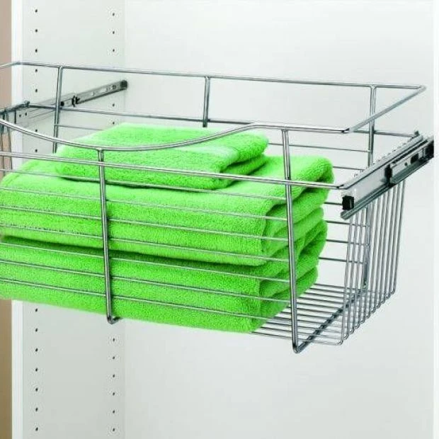 An image of a Rev-A-Shelf 30 inch Wide 11 inch High Wire Basket slide 1
