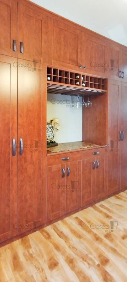 An image of a Butlers Pantry with Wine Rack - Sunset Cherry slide 2