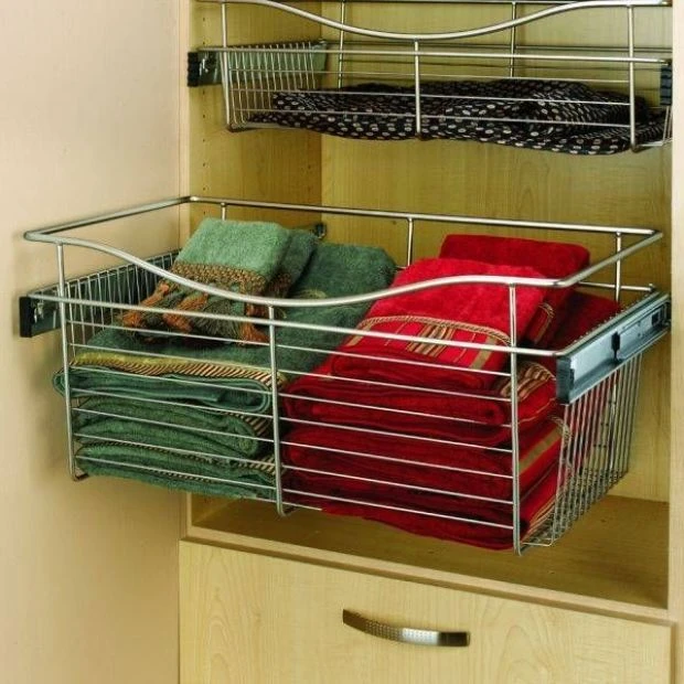 An image of a Rev-A-Shelf 18 inch Wide 6 inch High Wire Basket