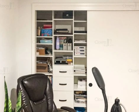 An image of a Reach In Home Office Storage - Oxford White slide 4