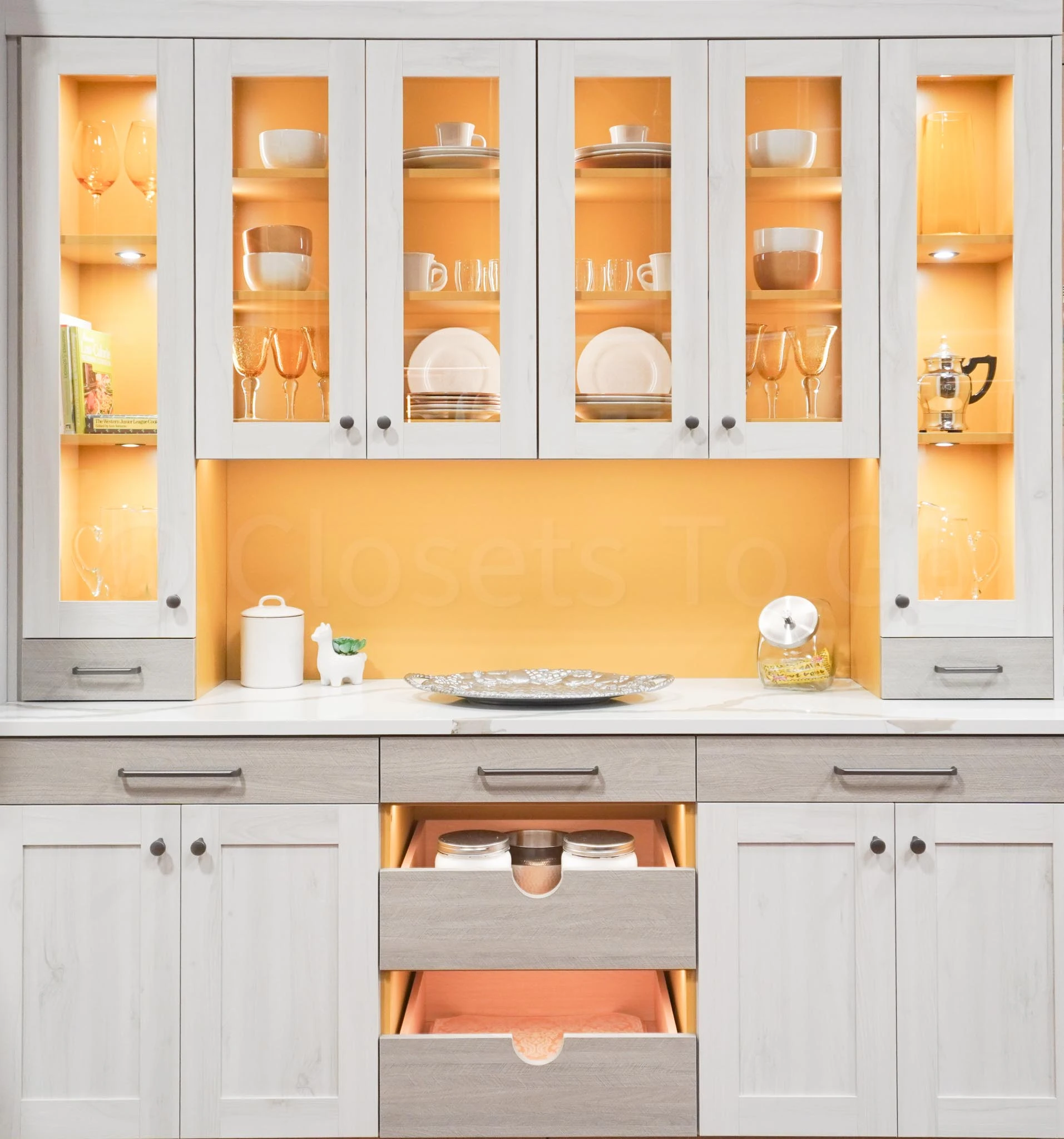 An image of a Luxury-DIY Kitchen Pantry - Open Wall Unit