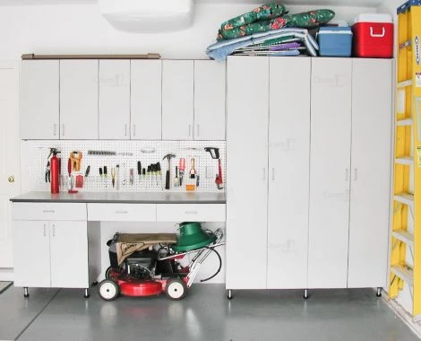 An image of a Garage System with Peg Board - Custom Grey slide 4