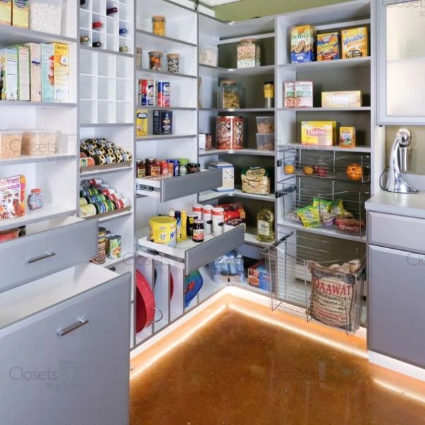 An image of a Walk In Pantry with LED - Silver Frost slide 6
