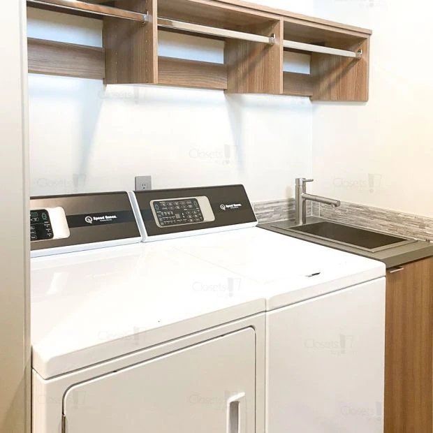 An image of a Custom Laundry Room - Exquisite Elm slide 2