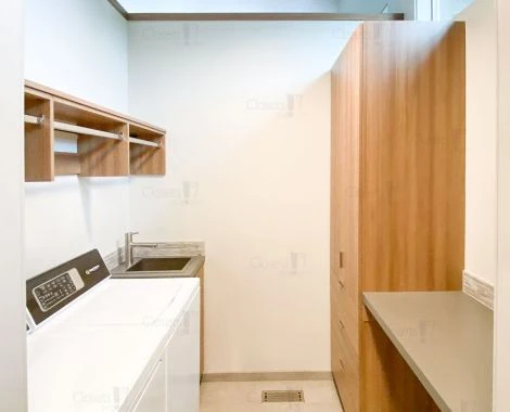 An image of a Custom Laundry Room - Exquisite Elm slide 4