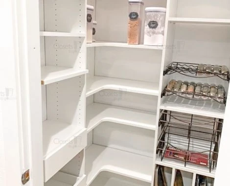 An image of a Walk In Pantry with Spice Storage - Oxford White slide 5