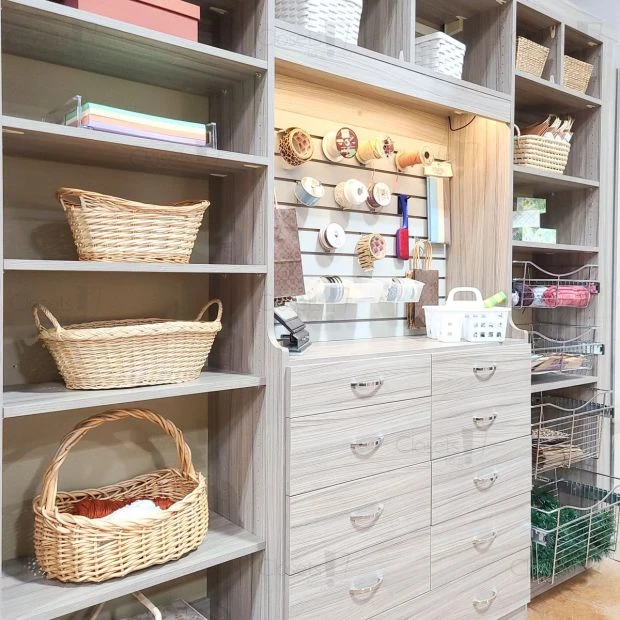 An image of a Open Wall Craft Organizer System - Sandalwood slide 5