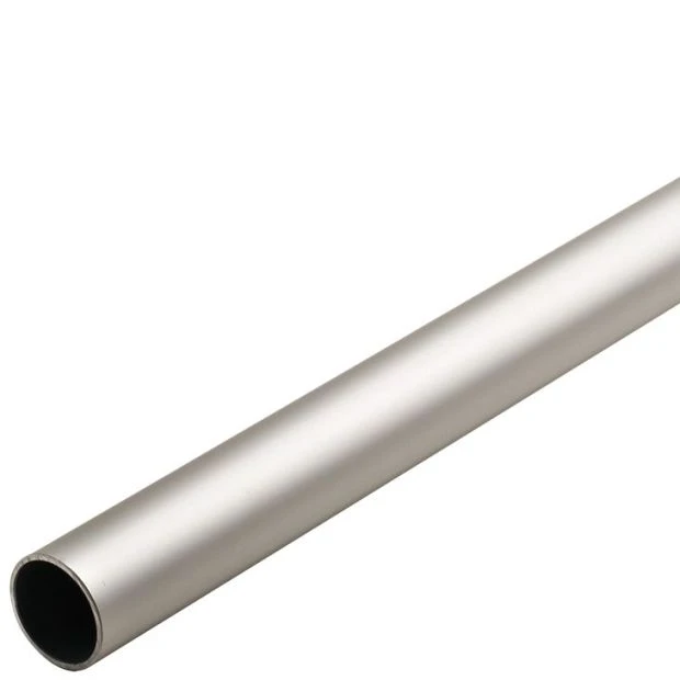 An image of a Wardrobe Tube Round Matte Aluminum slide 2