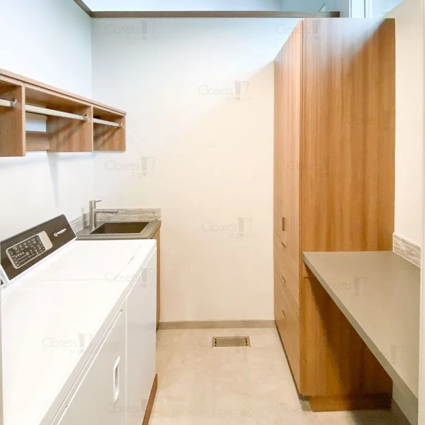 An image of a Custom Laundry Room - Exquisite Elm slide 3