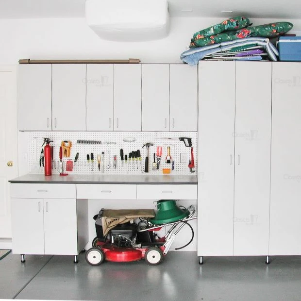 An image of a Garage System with Peg Board - Custom Grey slide 3